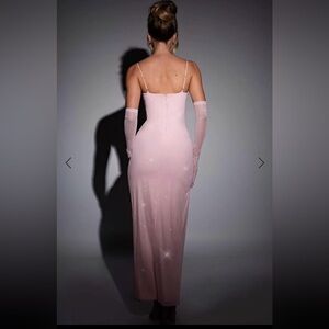 Chic Strapless Pink Gown